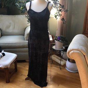 Tahari  cotton dress with side slit and waistband accent